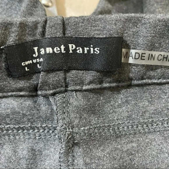 Janet Paris L faux leather front‎ pull on pants - Picture 7 of 10